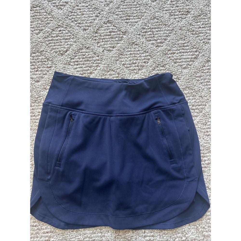 Womens Athleta Blue Fairway Golf Skort 16" Size S Golf Tennis Pickleball Run